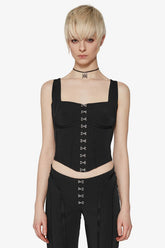 Black Lara Corset Top | Dress In Beauty